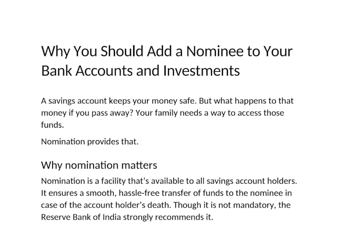 write clear and beginner friendly finance articles